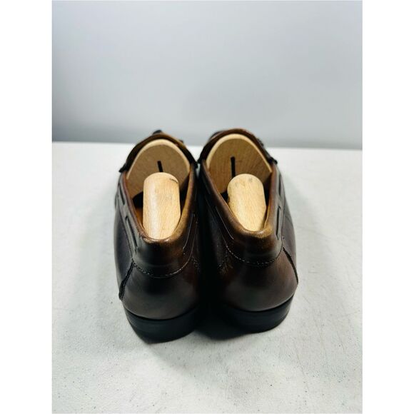 Johnston & Murphy Shoes Men\'s Size 8.5 Brown Leather Tassel Loafers Italy main image 6